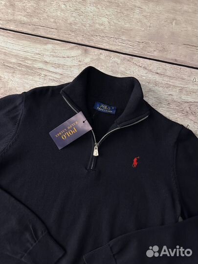 Свитер Polo Ralph Lauren синий люкс мужской