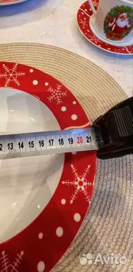 Новогодний сервиз столовый