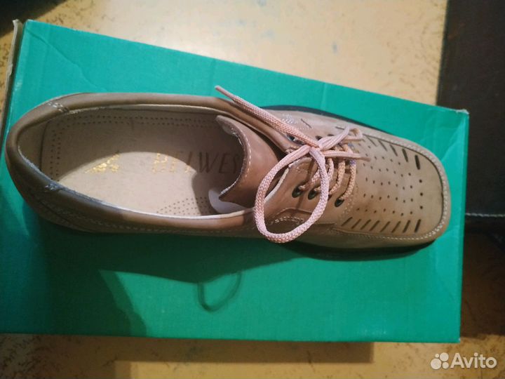 Ботинки мужские летние кожаные