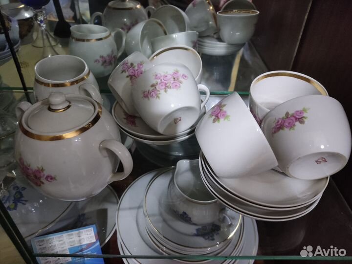 Сервис чайный СССР первомайский фарфоровый завод