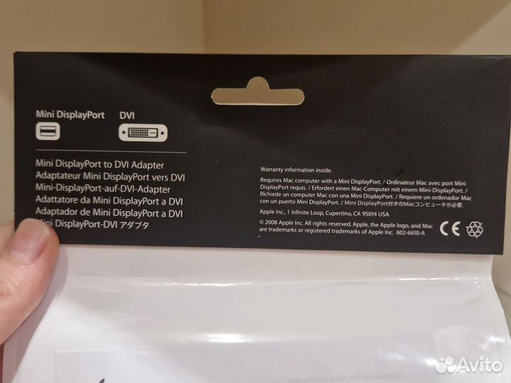 Mini displayport to VGA адаптер Apple