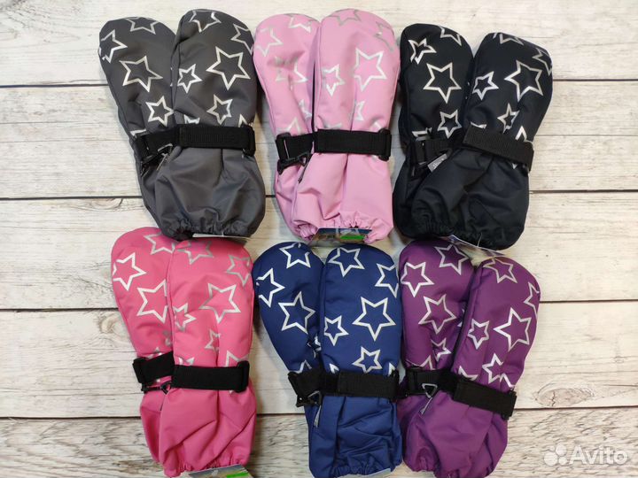 Перчатки краги варежки детские непромокаемые
