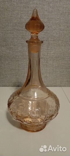 Графин хрустальный СССР цветное стекло