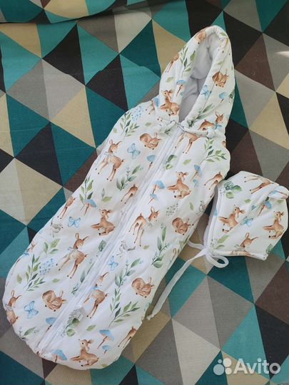 Конверт на выписку для девочки,конверт-кокон