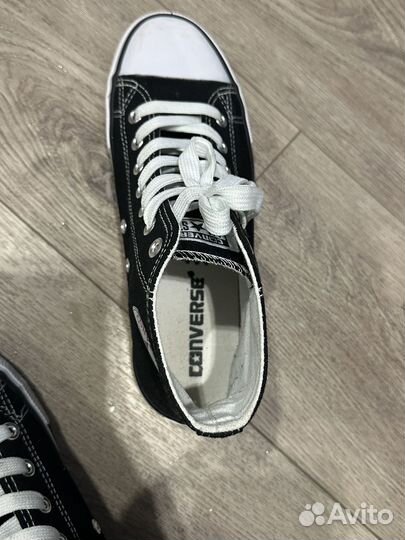 Кеды converse черные высокие