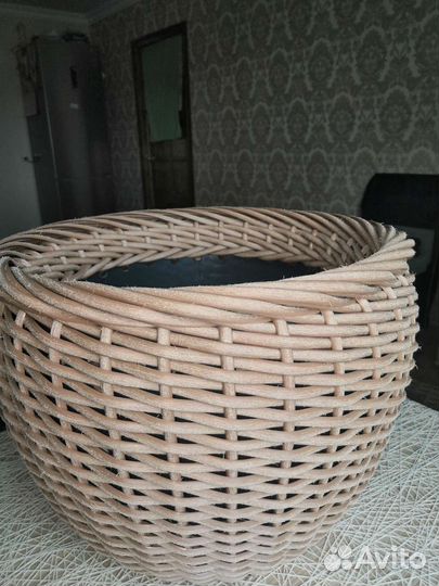 Кашпо из ротанга