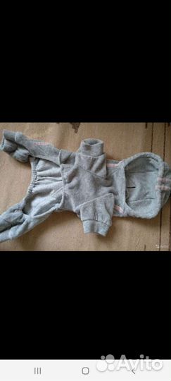 Велюровый костюм разм.S для собачки