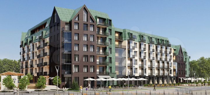 2-к. квартира, 93,9 м², 3/7 эт.