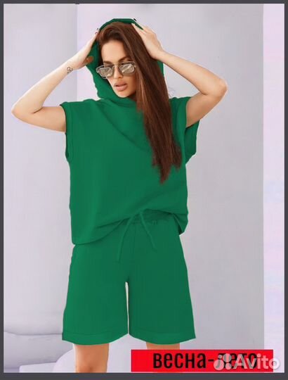 Худи с шортами женские