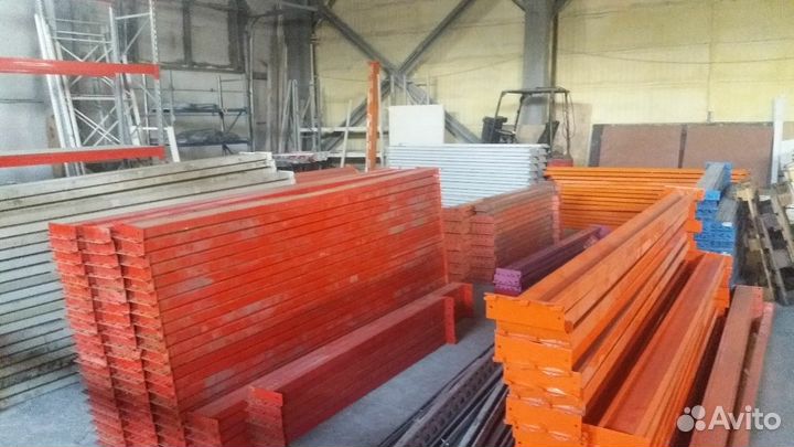 Стелажи палетные набивные и мезонин б/у для склада