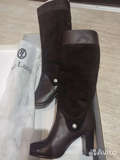 Сапоги осень весна женские 37 натуральная кожа