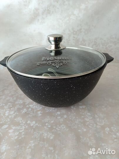 Казан 7 литров серия гранит с каменным покрытием