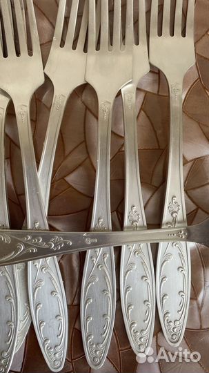 Мельхиоровые посеребренные вилки