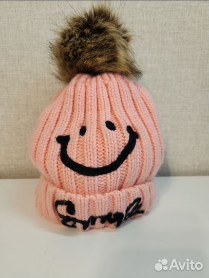 Детская шапка с шарфом