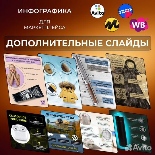 Инфографика, дизайн для маркетплейса