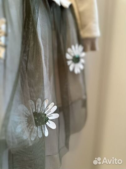 Платье доя девлчуи турция с ромашками 104