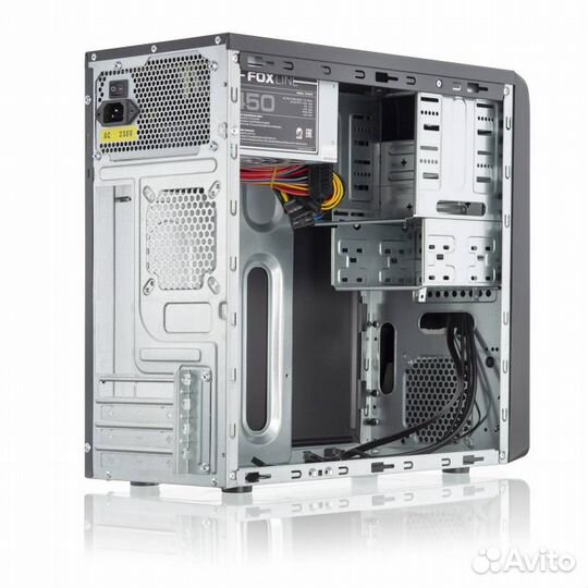 Компьютерный корпус Foxline Black FL–628-FZ450R-U3