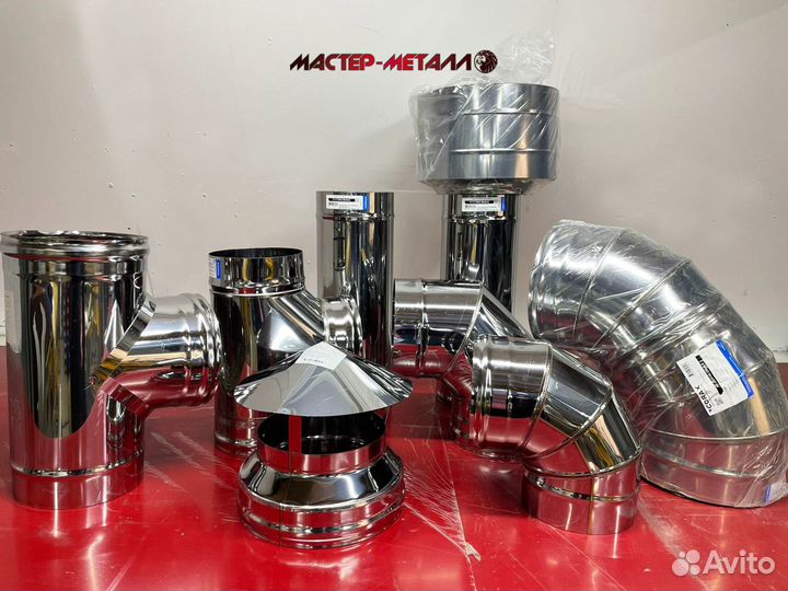 Тройник на дымоход. отвод 135. дымоход трубы