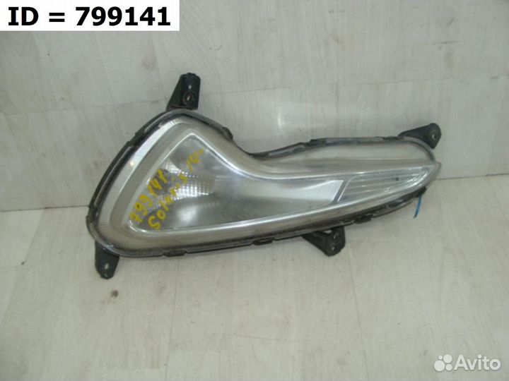 Птф передняя левая Hyundai Solaris