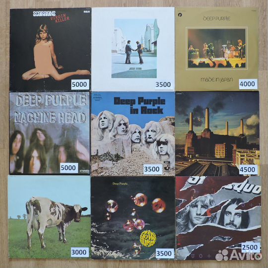 Виниловые Пластинки Винил LP Фирменные Европа США