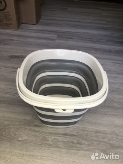 Складное ведро силиконовое