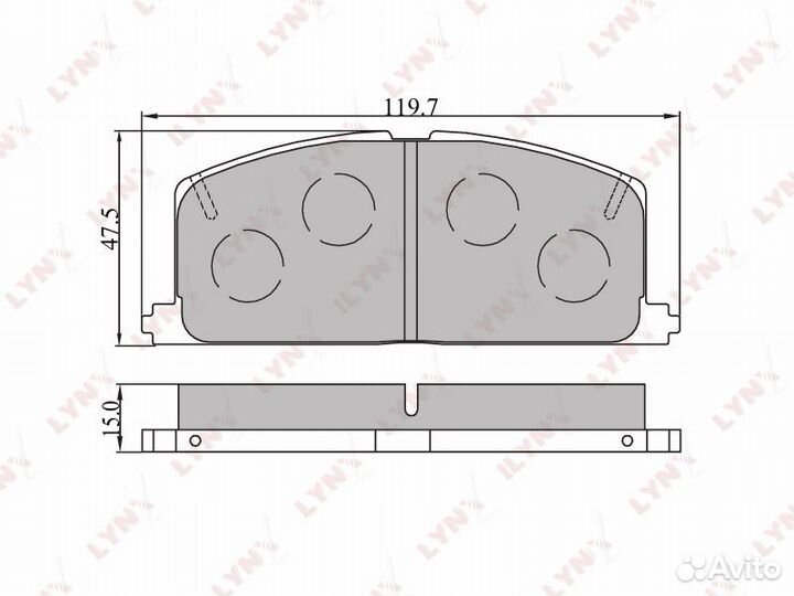 Колодки тормозные передние toyota Camry 92/Carina