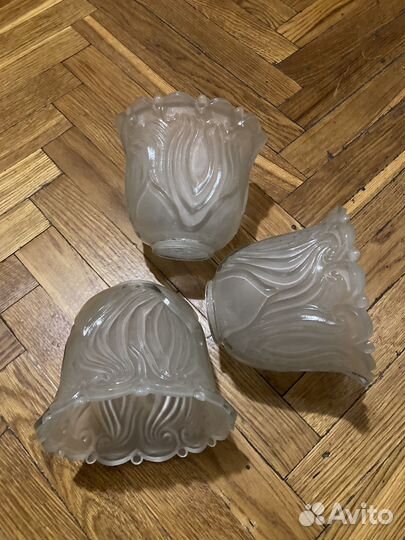 Плафоны 3шт стекло