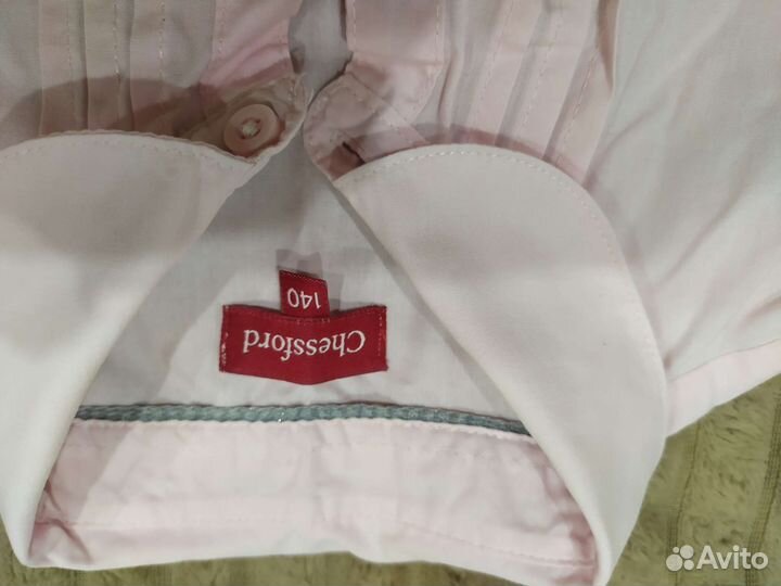 Рубашка школьная для девочки 140 бу