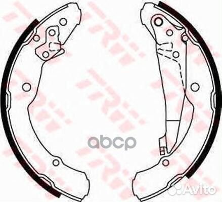 Колодки барабанные skoda octavia (1U), VW jetta