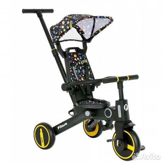 Pituso Велосипед трехколесный Leve, складной,Желты