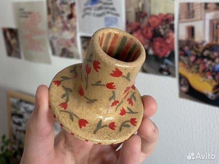 Керамический подсвечник