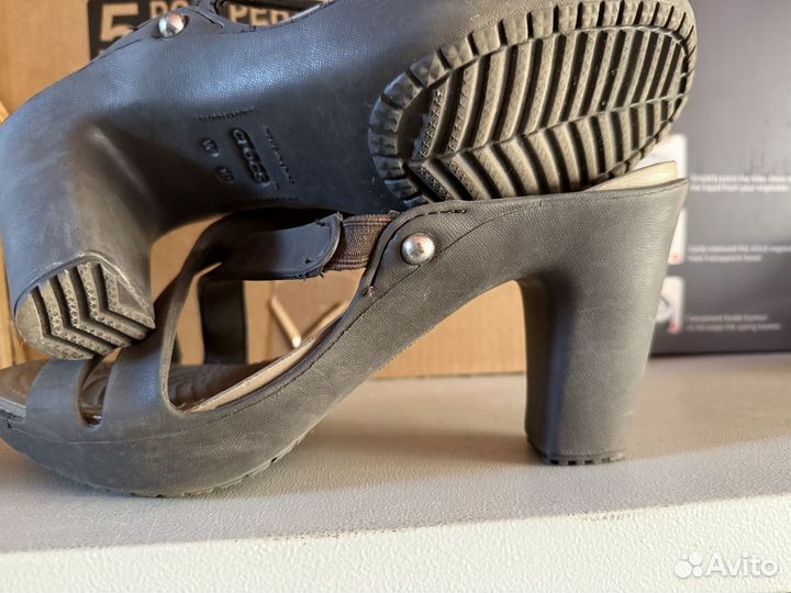 Crocs шлепки на каблучке