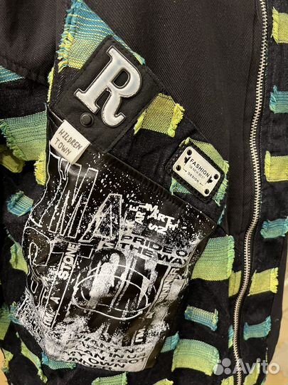 Новая крутая теплая джинсовка 54-56/58