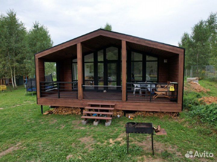 Каркасный Дом с верандой от производителя под ключ