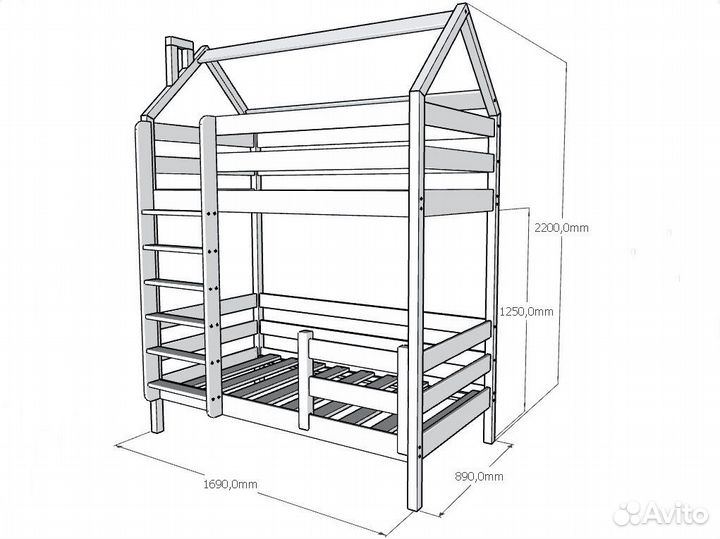 Двухъярусная кровать