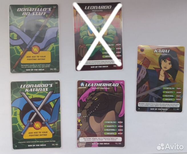 Английские карточки черепашки ниндзя