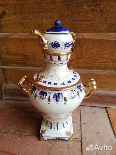 Самовар декоративный гжель
