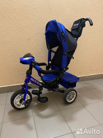 Детский трехколесный велосипед коляска