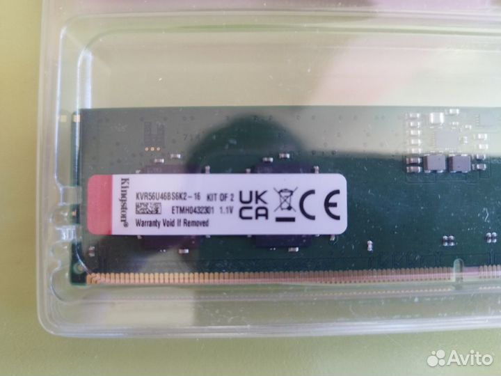 Оперативка DDR5 8Gb 5600MHz Patriot Kingston