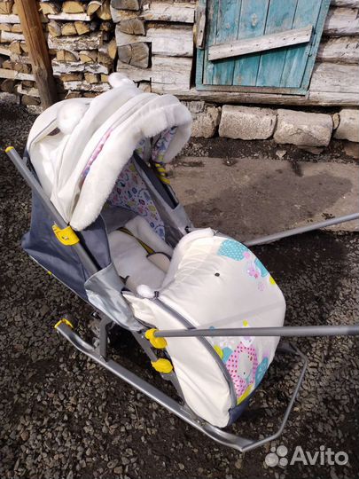 Детские санки коляска