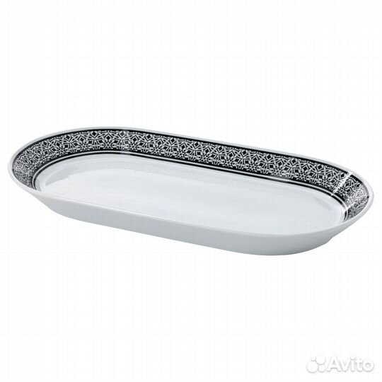 Блюдо овальное 38x21см Хембьюден Икеа из Фарфора