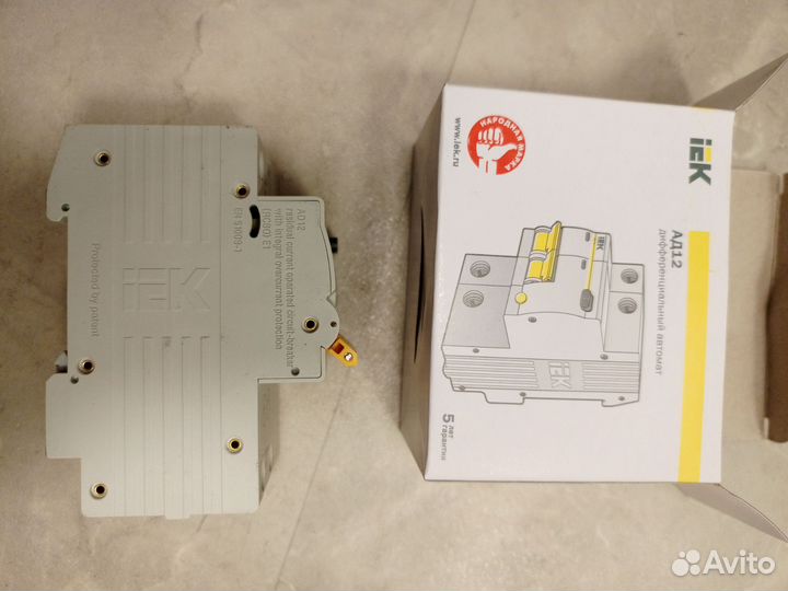 Дифференциальный автомат IEK ад12 С63 100мА