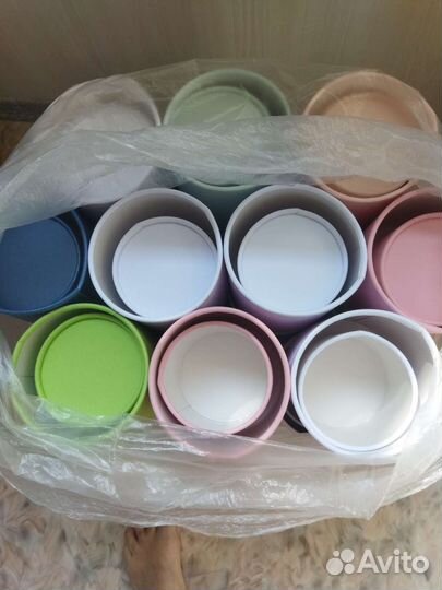 Коробки шляпные для цветов набором 2 в 1