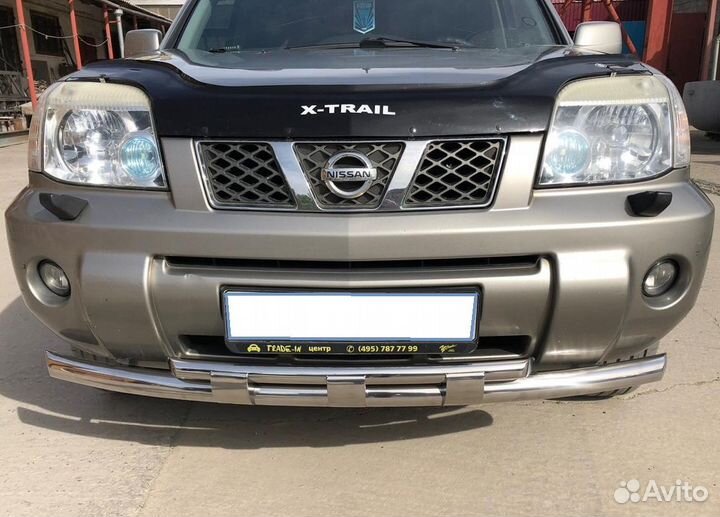Защита переднего бампера Nissan X-Trail перемычки