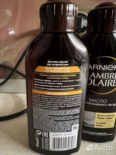 Garnier ambre solaire масло