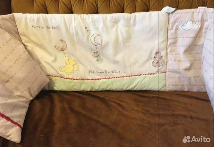 Кровать детская с матрасом и бампером