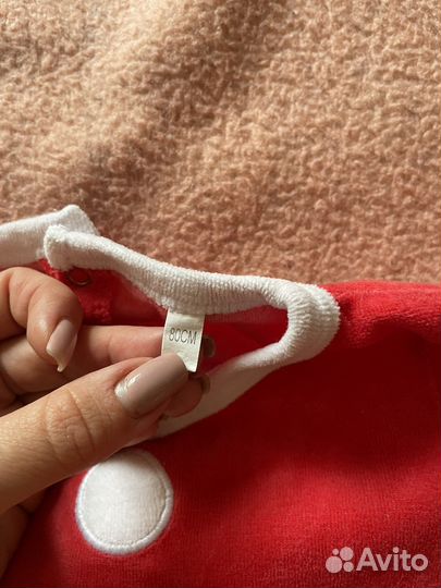 Детский костюм деда мороза 80