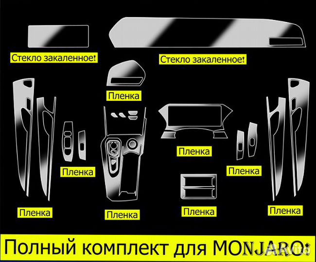 Щетка стеклоочистителя мonjаrо не оригинал комплек