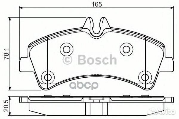 0 986 495 099 колодки дисковые задние MB Sprin