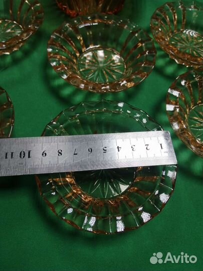 Разетки для варенья, карамельное стекло СССР